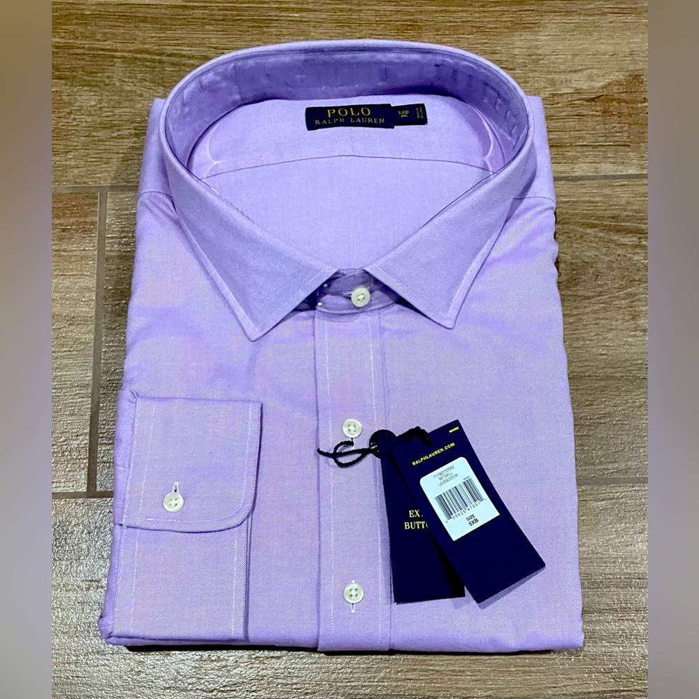 Polo Dress Shirt, Size 5 XB, Color Lavender / Purple